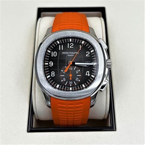 patek philippe orange strap price|Patek Philippe aquanaut model.